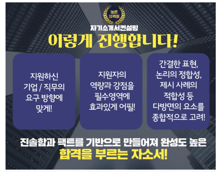 블로그 자료 자소설닷컴 자소서첨삭 자기소개서작성 합격후기 자소서첨삭대필 컨설팅 서비스 소개